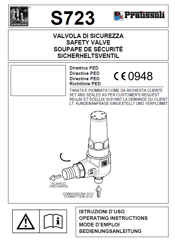 safety valve manual cover